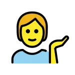 Person Tipping Hand SVG Icon